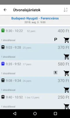 Vonatinfó android App screenshot 14