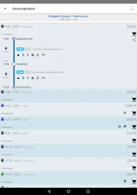 Vonatinfó android App screenshot 5