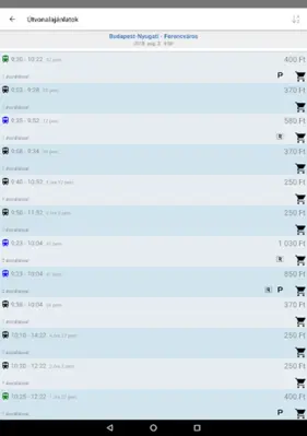 Vonatinfó android App screenshot 6
